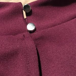 Banana Republic Mock Neck Peplum Top